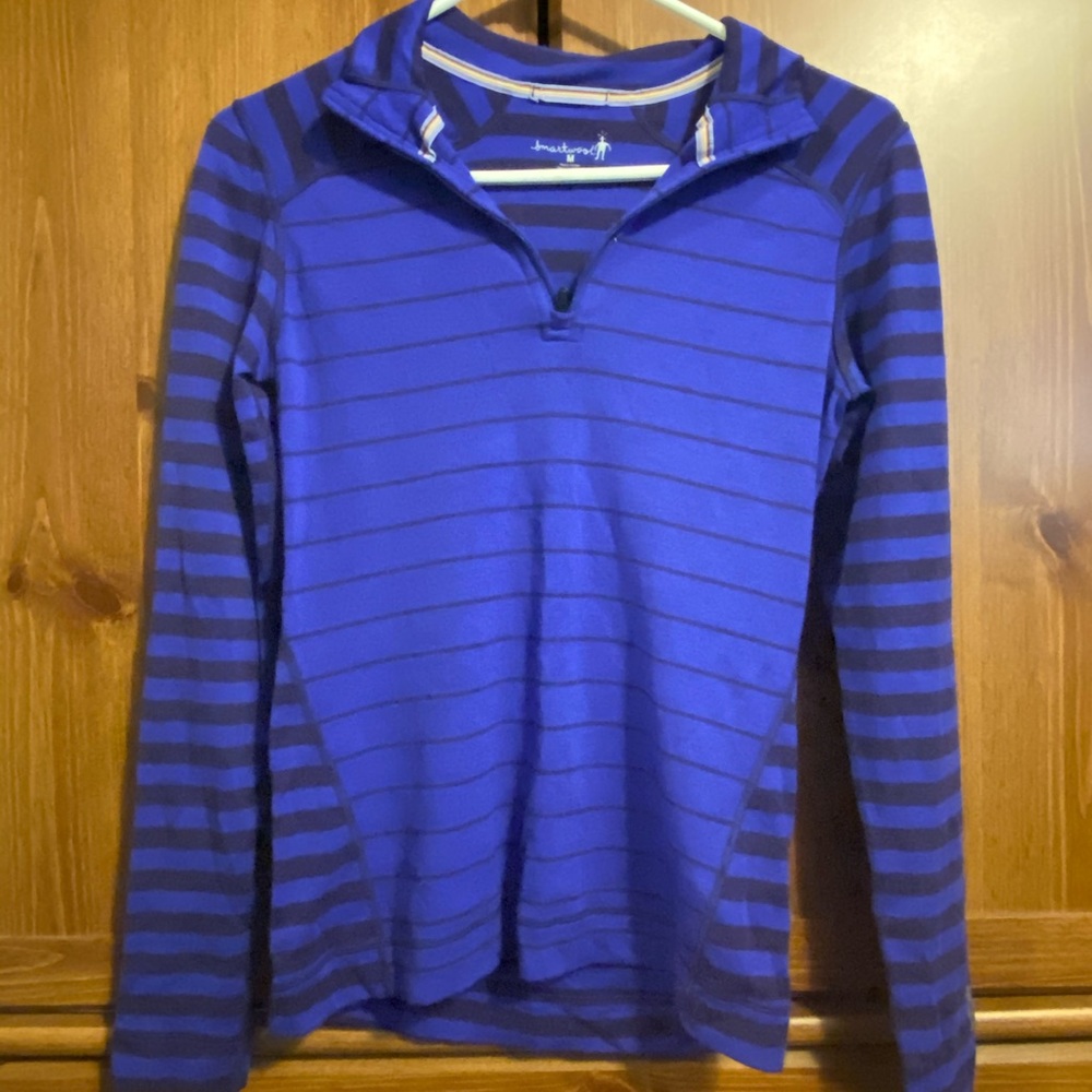 Smartwool Quarter Zip, Purple Women’s M